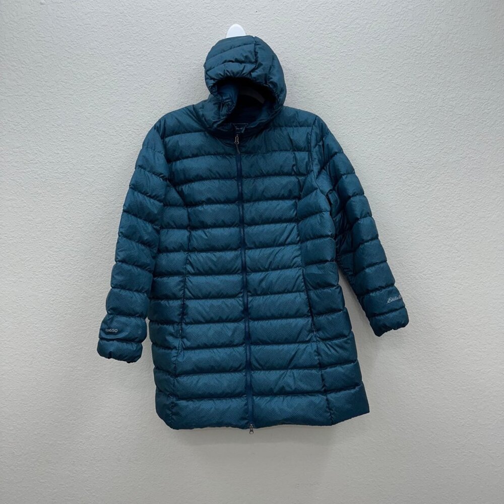 Eddie Bauer 650 Down Hooded Full Zip Winter Puffer Jacket Womens size 1X